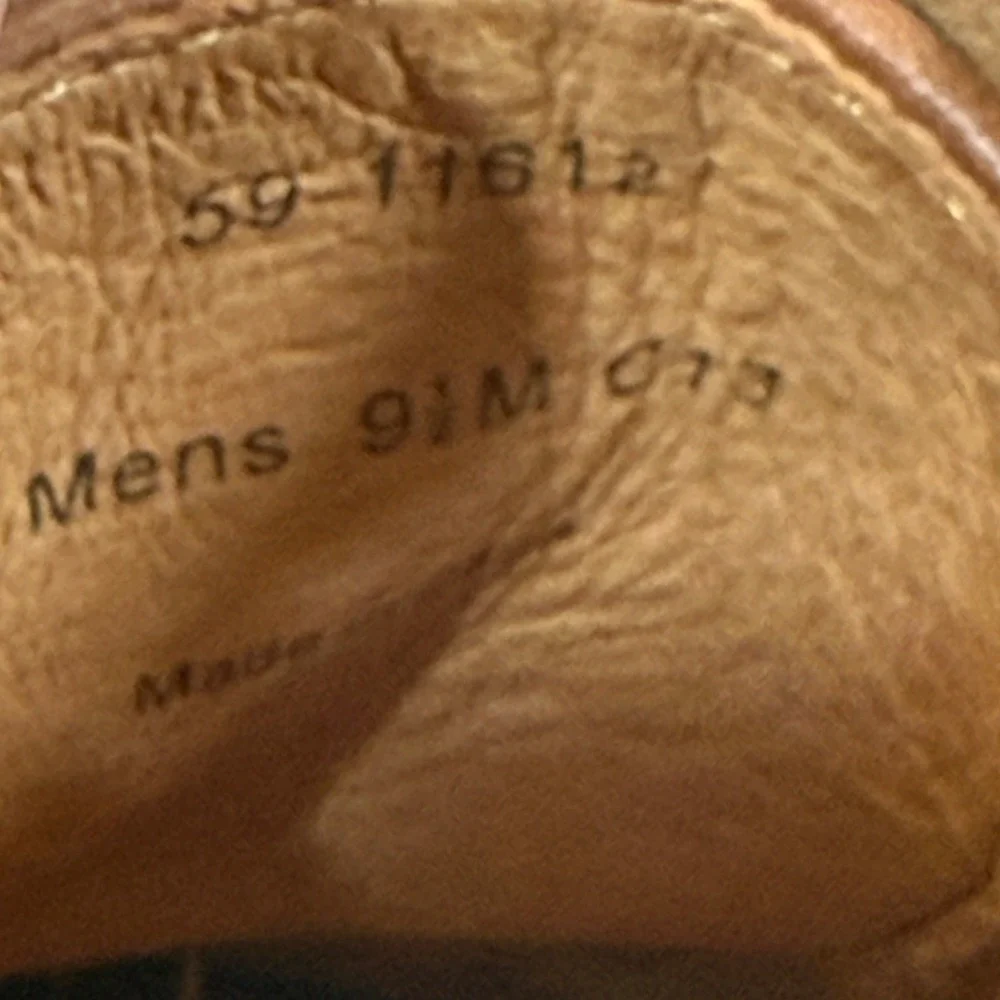 Johnston & Murphy Two Tone Cap Toe Oxford Shoes Men 9.5 M Tan Leather Canvas New